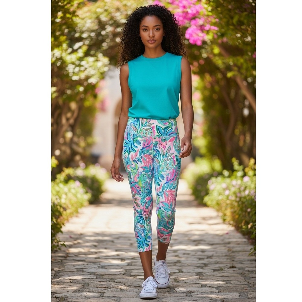 Lilly Pulitzer NWT Toucan Do it Better Luxletic Leggings SZXXL Tropical Cropβ